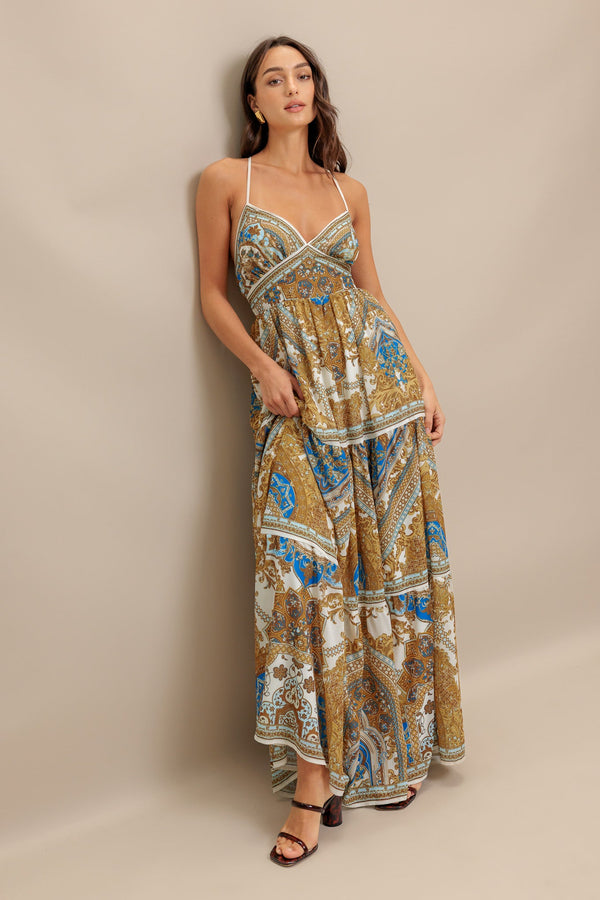 golden-palazzo-woven-maxi-dress Flying Tomato-Sophia's StyleDRESSES-1